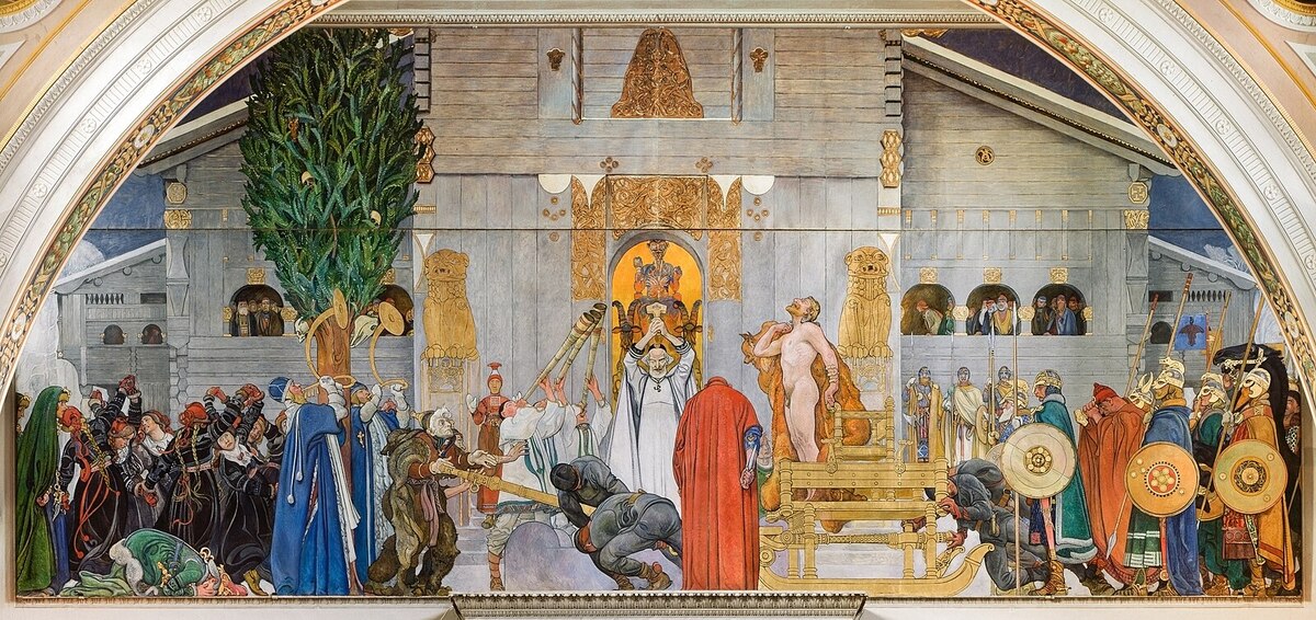 Midvinterblot, by Carl Larsson